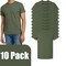 Gildan Ultra Cotton Plain T-Shirt for Men, Short Sleeve Military Green Craft Blank Tee